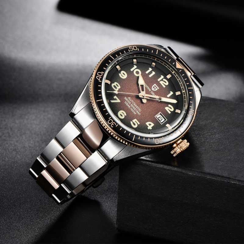 Montre mécanique pour homme, automatique, en acier inoxydable, étanche, mouvement japonais – Image 5