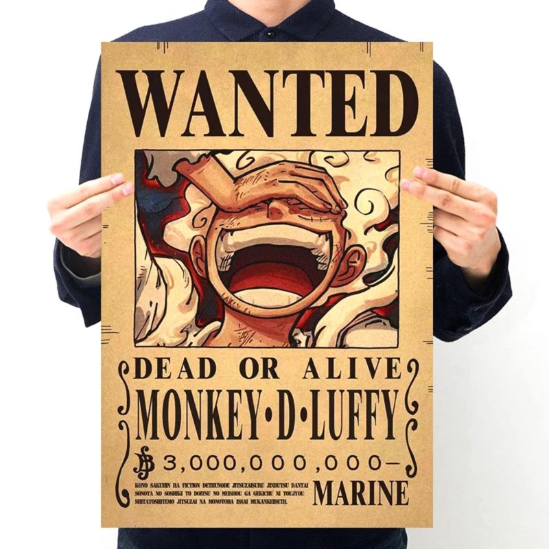 126667-rsohj0.jpg Affiche murale WANTED, One Piece, dessin animé, 42 x 28.5 cm – Image 3