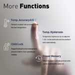 Thermostat intelligent pour chauffage au sol, WiFi, Alexa, Tuya, Google, standard UE – Image 9