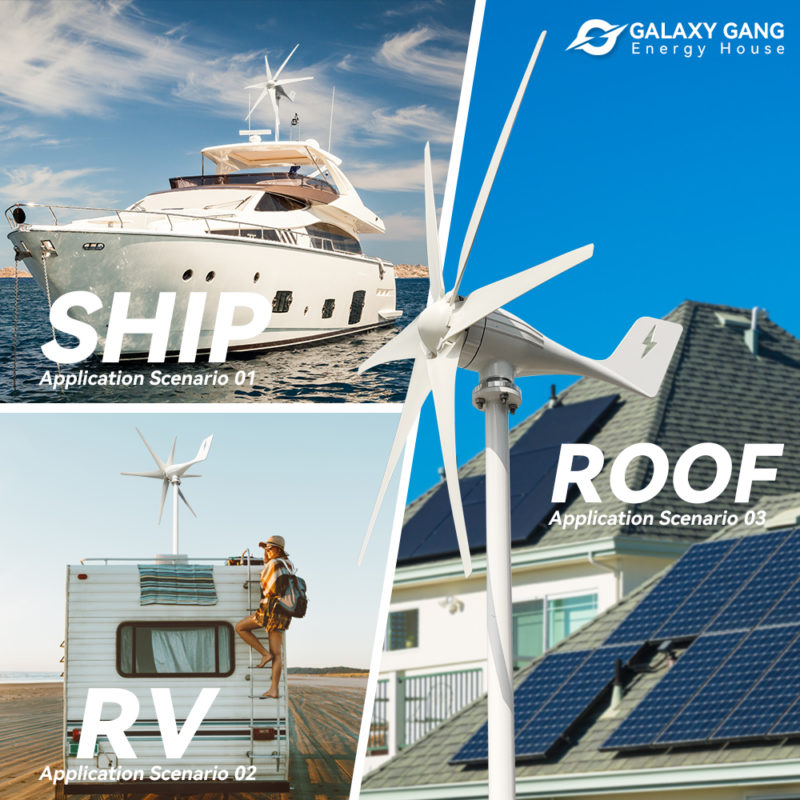 Energie éolienne à vent, 3000W, 6 pales, avec contrôleur MPPT/Hybride, pour usage domestique – Image 12