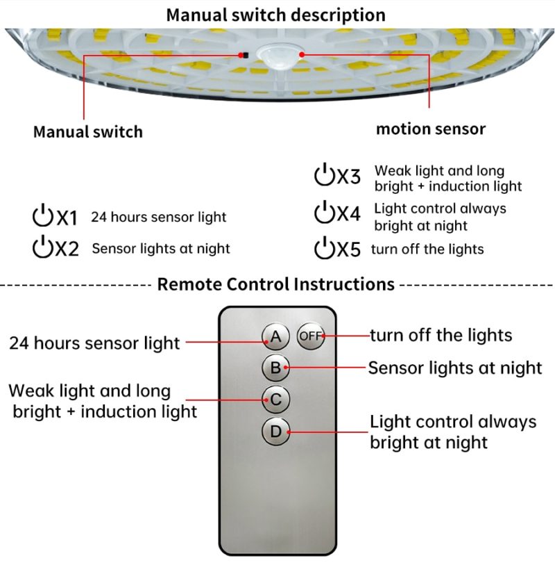 Kit de lampe solaire suspendue avec télécommande, IP55, intérieur et extérieur, 600 lumens, 4000 mAh – Image 9