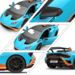 Voiture de sport RC 2.4G, Lamborghini Huracan STO, 1:14, 8.2km/h, Collection – Image 3