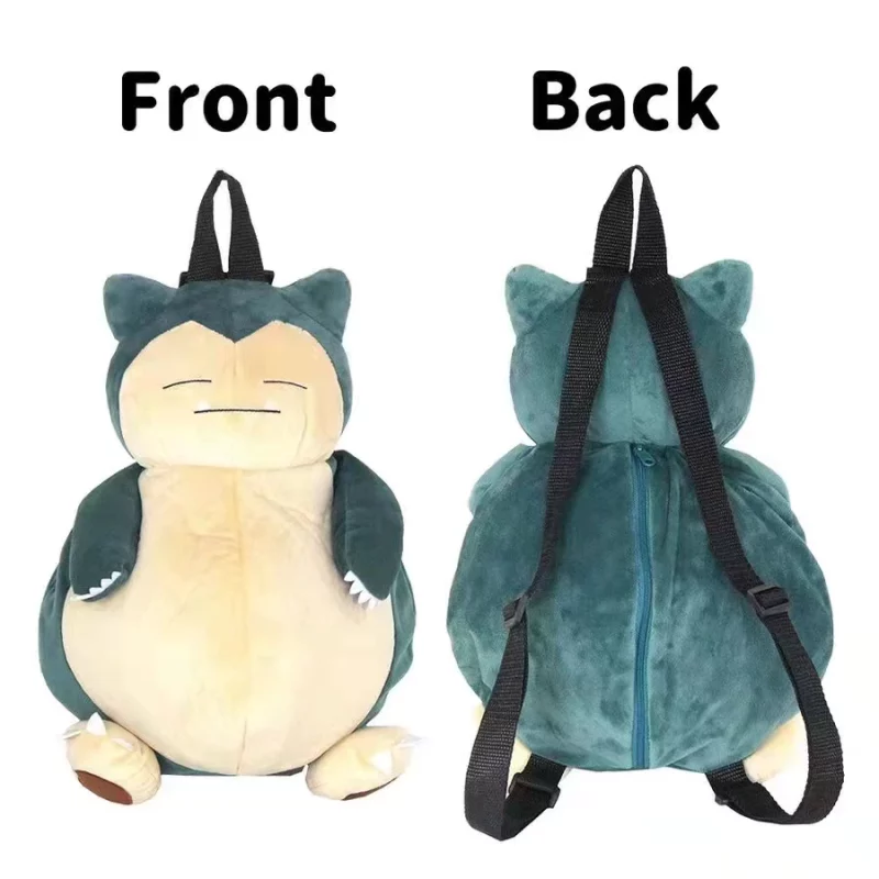 S856e323a6f0345b7b82e396eeb48cdd9q Peluche Pokemon, Ronflex, sac à dos, 36 cm – Image 5