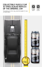 Voiture RC 2.4G, Dodge Charger R/T 1970, rechargeable, 1/16, 8.2km/h, Collection – Image 6