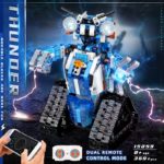 Blocs de construction motorisés et techniques, Robot télécommandé avec led, 369 pièces – Image 2