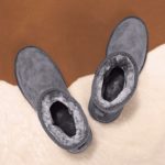 Bottes d'hiver imperméables, fourrure et peluche, cuir, Boots classique – Image 7