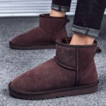 Bottes d'hiver imperméables, fourrure et peluche, cuir, Boots classique – Image 5