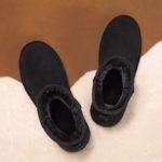 Bottes d'hiver imperméables, fourrure et peluche, cuir, Boots classique – Image 11