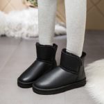 Bottes d'hiver chaudes et épaisses, en velours PU, imperméables – Image 3