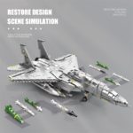Blocs de construction d’avion de combat, USA F-15E, grande taille, compatible LEGO – Image 3