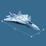 Blocs de construction d'avion de chasse lourd de l'union soviétique Su-57, grande taille, compatible LEGO – Image 6