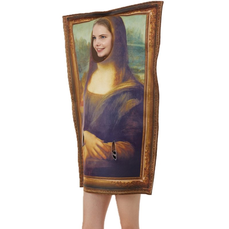 129160-1x5id8.jpg Costume Mona Lisa, combinaison unisexe en éponge, taille unique – Image 3