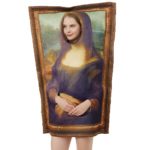 Costume Mona Lisa, combinaison unisexe en éponge, taille unique