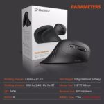 Souris optique ergonomique verticale sans fil 2.4G, 1600 DPI – Image 6