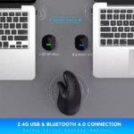 Souris optique ergonomique verticale sans fil 2.4G, 1600 DPI – Image 4