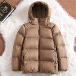 Parka en duvet de canard blanc, doudoune à capuche, hiver – Image 5