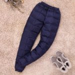 Pantalon en duvet de canard, taille haute, élastique, chaud et épais – Image 14
