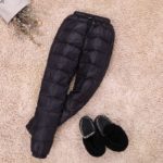 Pantalon en duvet de canard, taille haute, élastique, chaud et épais – Image 7