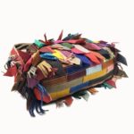 Sac à bandoulière vintage en cuir, à main, à épaule, patchwork, multicolore – Image 3