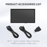 Écran tactile capacitif LCD (B), 10.1 pouces, IPS, avec étui et couvercle en verre trempé, pour Raspberry Pi 4/3B – Image 6