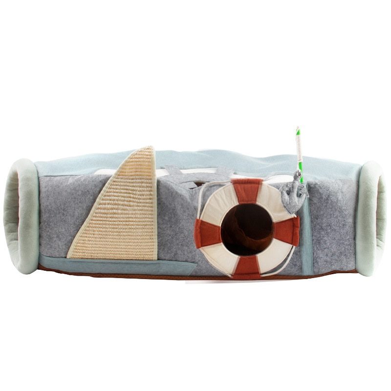 Niche et tunnel pour animaux de compagnie, multifonctionnel, pliable, petit chien et chat