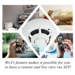 Détecteur de fumée avec caméra espion, Wifi, 1080P, alarme de fumée, avec carte SD 64GB – Image 2