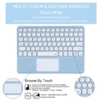 Clavier magnétique ultra fin et souris sans fil, QWERTY, pour tablette, ordinateur portable, iPad – Image 4