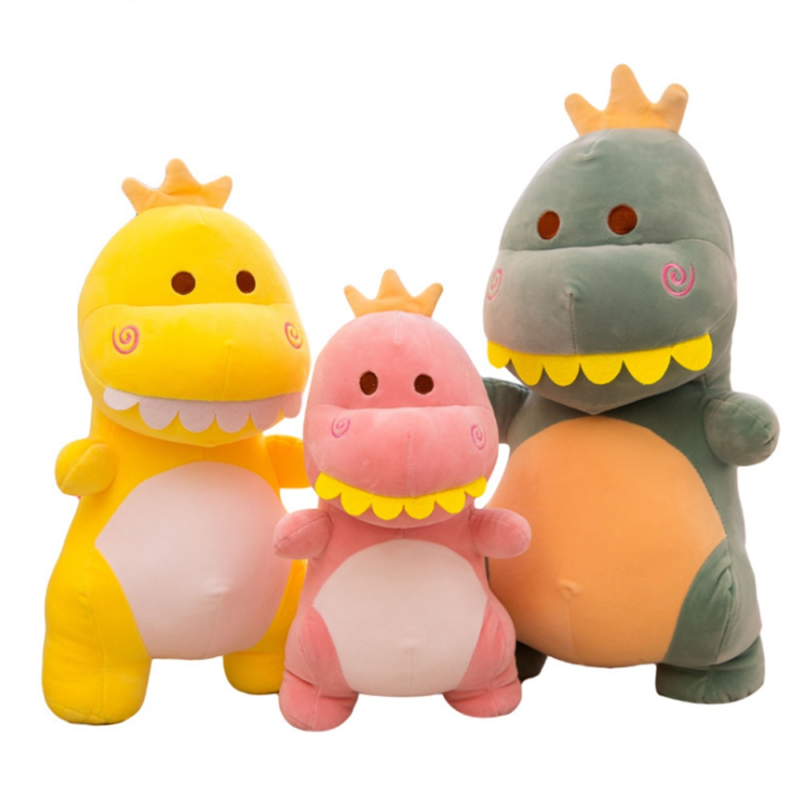 Peluche de dinosaure à grandes dents mignon, 23 cm – Image 1
