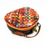 Sac à bandoulière en cuir, tissé à la main, arc-en-ciel, sacoche, multicolore – Image 7