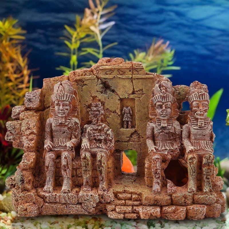 images Décoration d’aquarium, statue égyptienne, antique, ornements en résine – Image 2