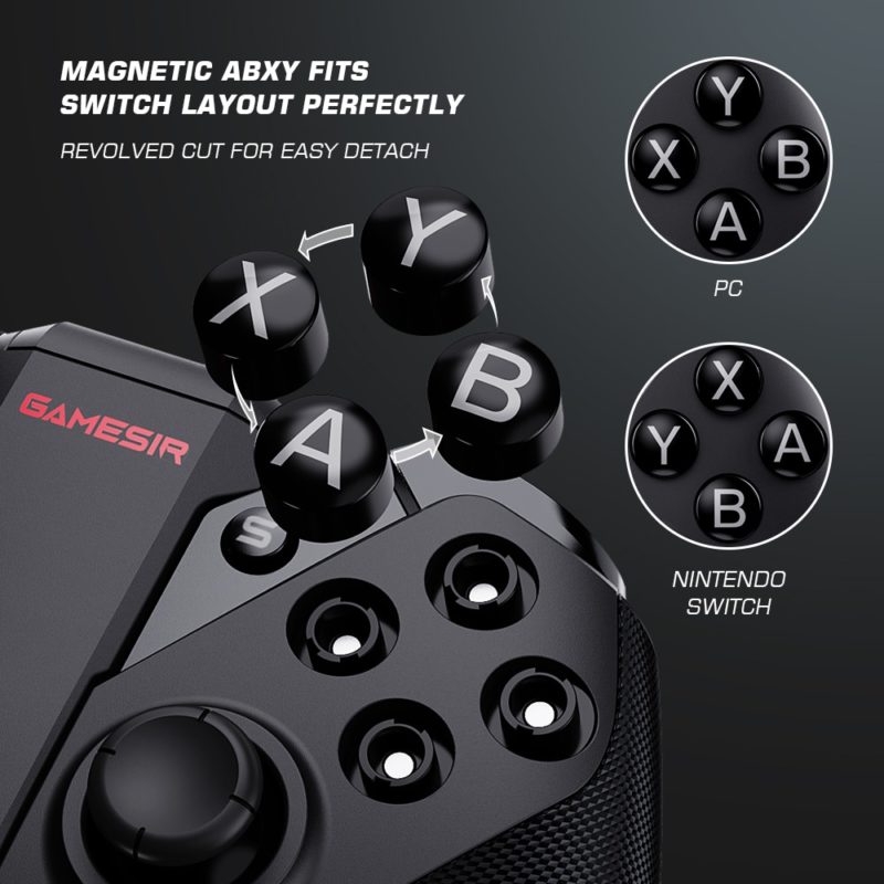 Manette de jeu sans fil G4 Pro, Bluetooth, pour Nintendo Switch, Android, iPhone, PC, ABXY magnétique – Image 4