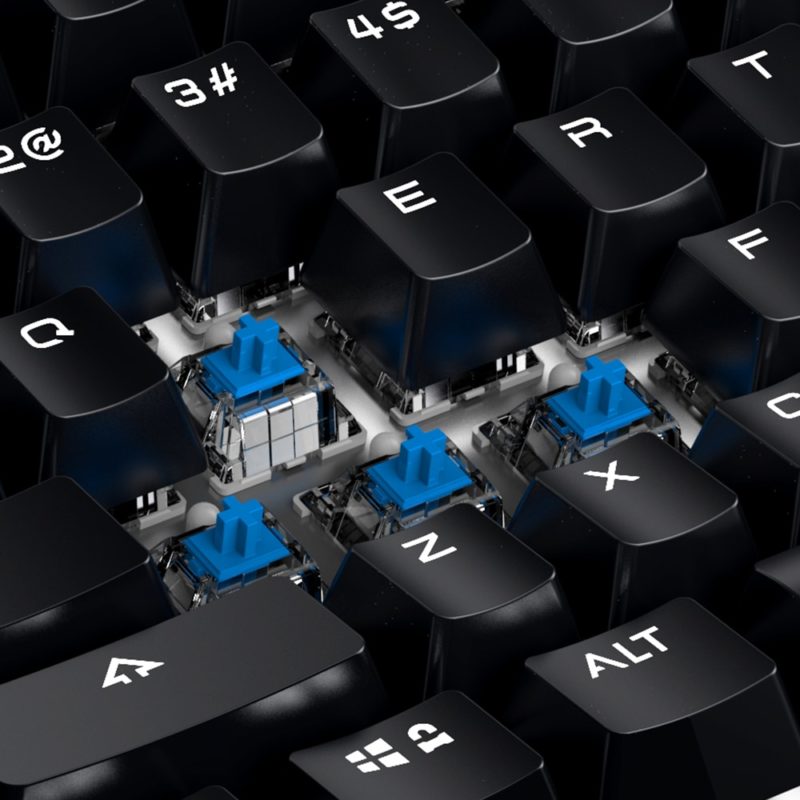 Clavier de jeu mécanique Bluetooth GK300, en alliage d'aluminium, sans fil, avec repose-poignet – Image 2