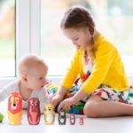 Poupées russes, Matryoshka en bois, animaux de la jungle, ensemble de 6 pièces – Image 3