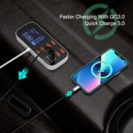Station de charge rapide 40W 8A, pour prise de voiture, 8 Ports, affichage LED, Apple, Android, QC 3.0 PD – Image 4