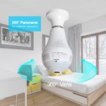 Ampoule E27 avec caméra de surveillance 360°, Wifi, 1080P, vision nocturne, avec carte SD 128GB – Image 4