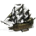Kit de construction 3D en acier inoxydable, The Flying Dutchman, bateau de pirate, 369 pièces – Image 5