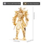 Kit de construction 3D en acier inoxydable, Knight of Firmament, 134 pièces – Image 3