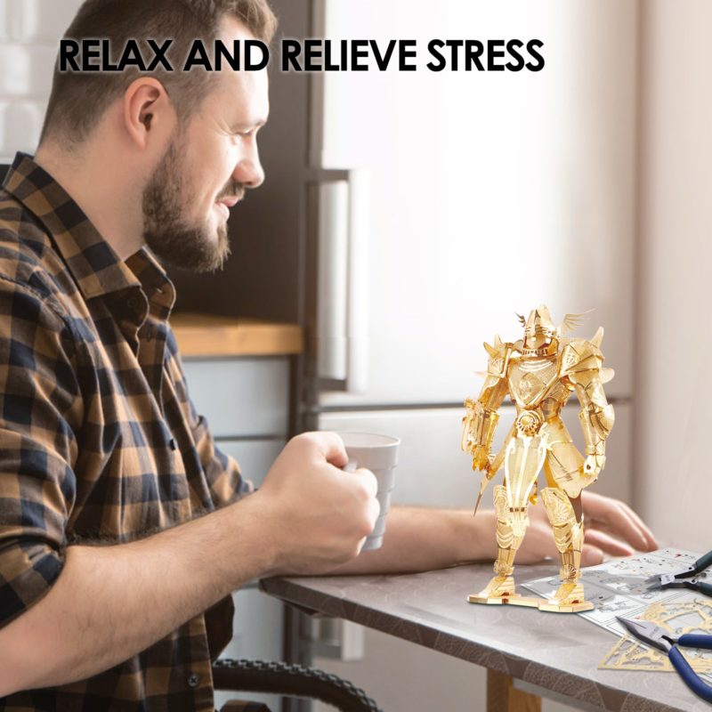 Kit de construction 3D en acier inoxydable, Knight of Firmament, 134 pièces – Image 2