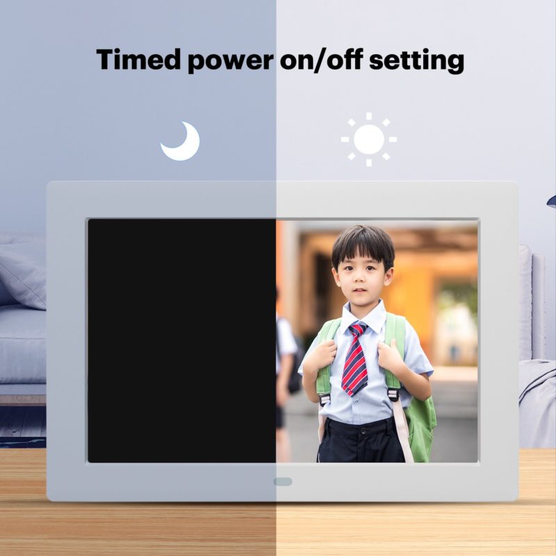 Cadre photo numérique, écran IPS, 10.1 pouces, 1280x800, multifonction avec télécommande – Image 6