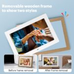 Cadre photo numérique, écran IPS, 10.1 pouces, 1280x800, multifonction avec télécommande – Image 3