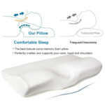 Oreiller orthopédique en mousse à mémoire de forme, doux, à rebond lent – Image 3