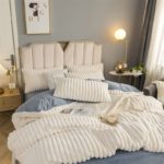 Ensemble 3 pièces en velours cristal, housse de couette et taies d'oreiller, parure de lit chaude – Image 6