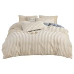 Ensemble 3 pièces en velours cristal, housse de couette et taies d'oreiller, parure de lit chaude