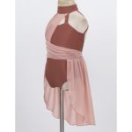 Robe de ballet en mousseline de soie pour fille, corsage, cage au dos, costume de danse lyrique – Image 4