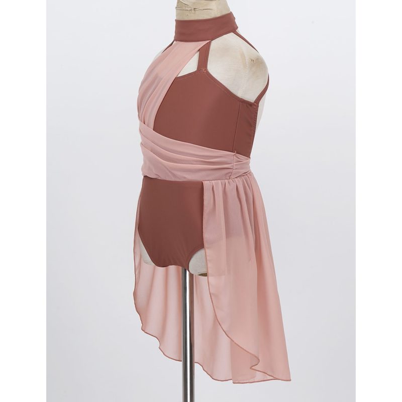 135557-nvjdsi.jpg Robe de ballet en mousseline de soie pour fille, corsage, cage au dos, costume de danse lyrique – Image 4