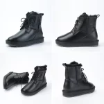 Bottines d'hiver, peau et laine de mouton naturelle, doublée de fourrure, Boots imperméable – Image 5