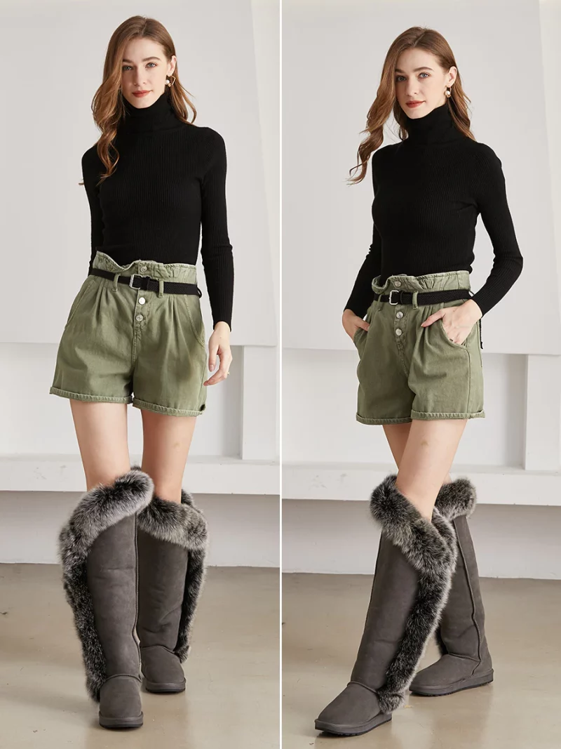 Head8fe4a0a7944dc93834073b4f6432dH Bottes hautes d'hiver en cuir, fourrure de renard, doublure en fourrure de mouton naturelle, imperméables – Image 3