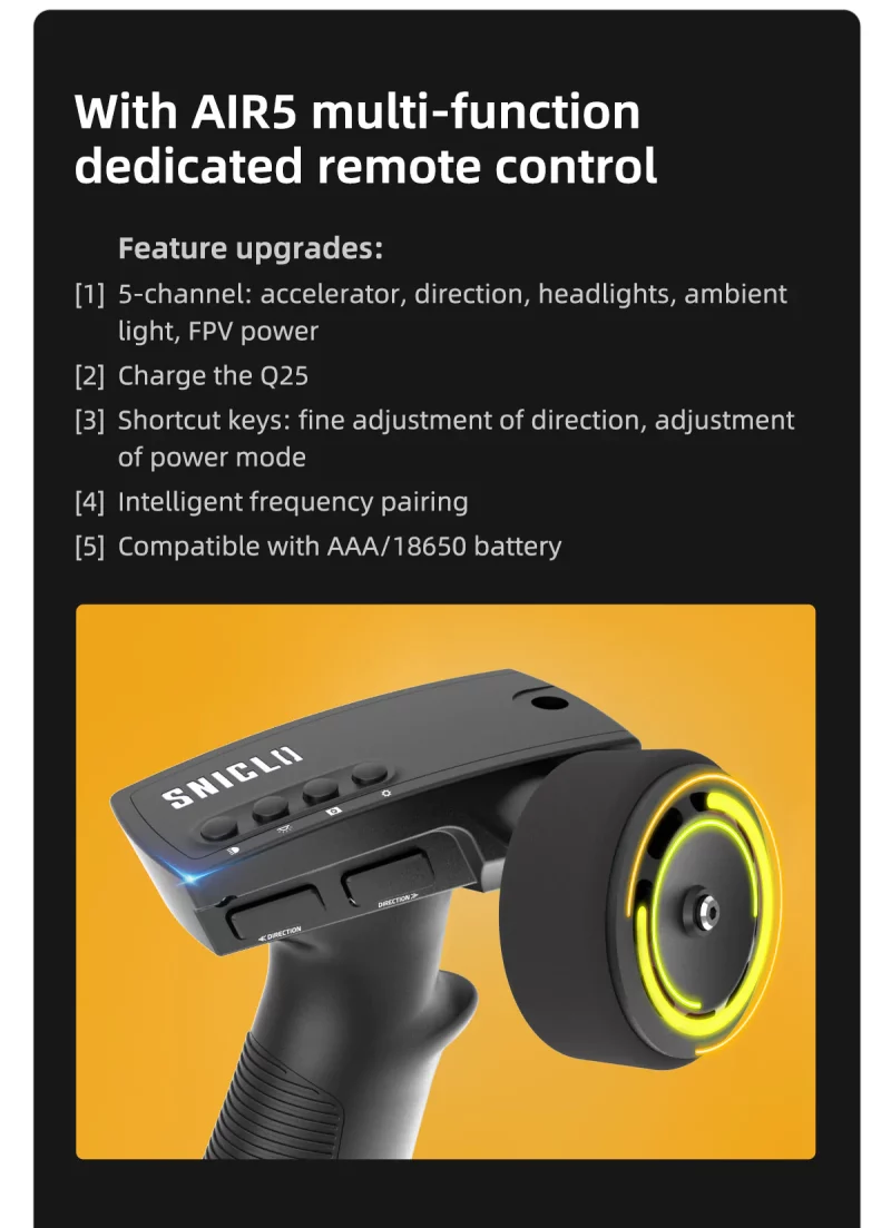 SNT JustAir Q25-240 RC Micro Car/RTR, 1:100, avec télécommande – Image 4