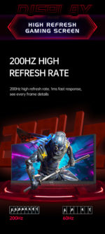 Moniteur Gaming, écran IPS 30", 2560x1080, 200Hz, 350cd/m², 1ms – Image 9