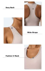 Ensemble de fitness élastique et doux, soutien-gorge de gymnastique, Legging taille haute, 2 pièces – Image 15